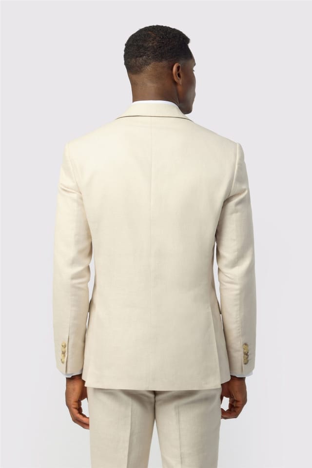 Ted Baker Ted Baker Men's Single Breasted Two Button Tailored Suit Jacket in Natural - 2