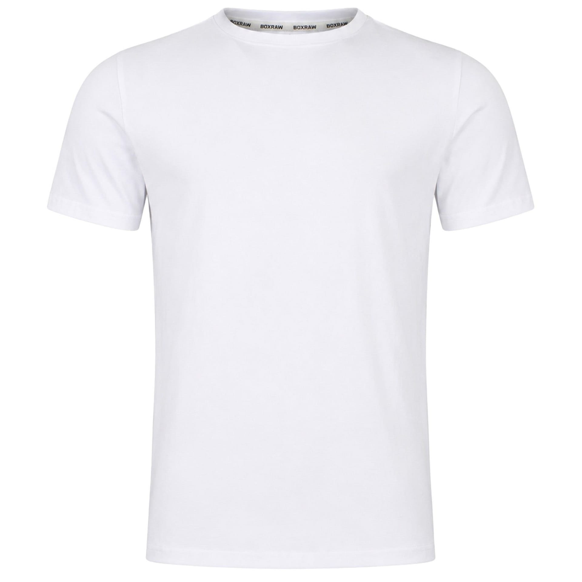 BoxRaw Men's Plain White T-Shirt