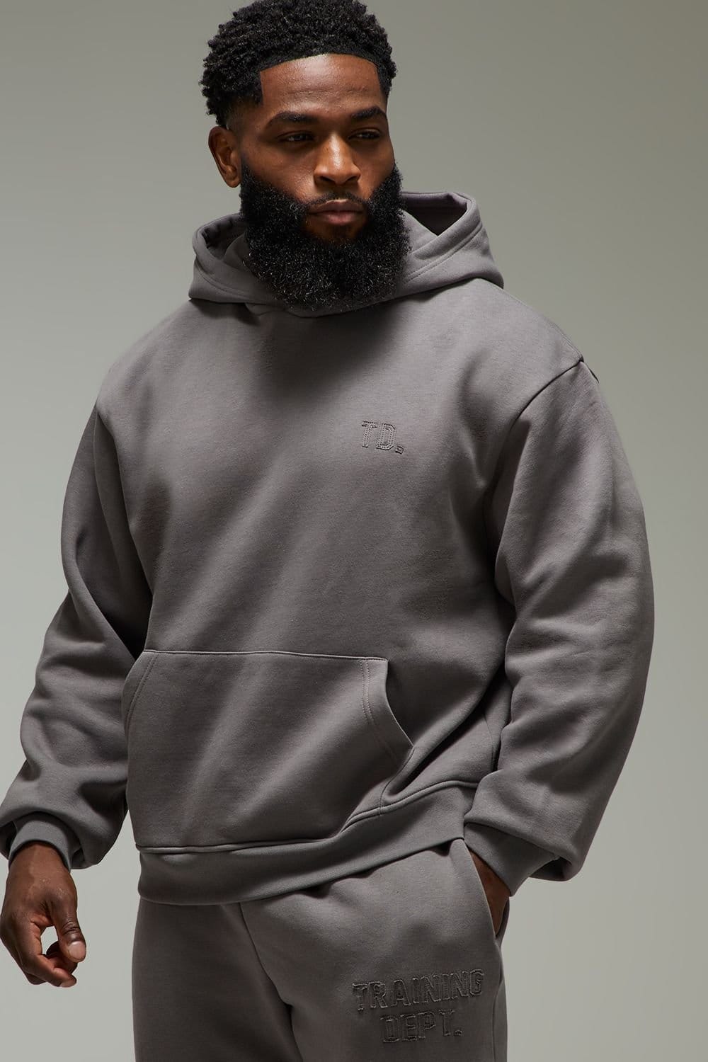 Training Dept. Charcoal Heavyweight Oversized Hoodie