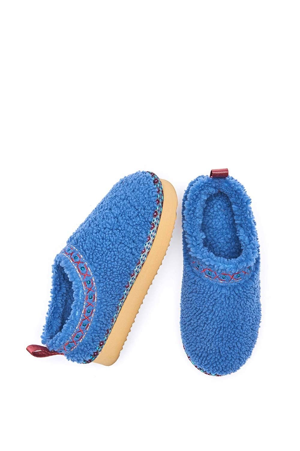 Moshulu Moshulu Women's 'Cuba' Woolly Mule Slippers in Blue - 2