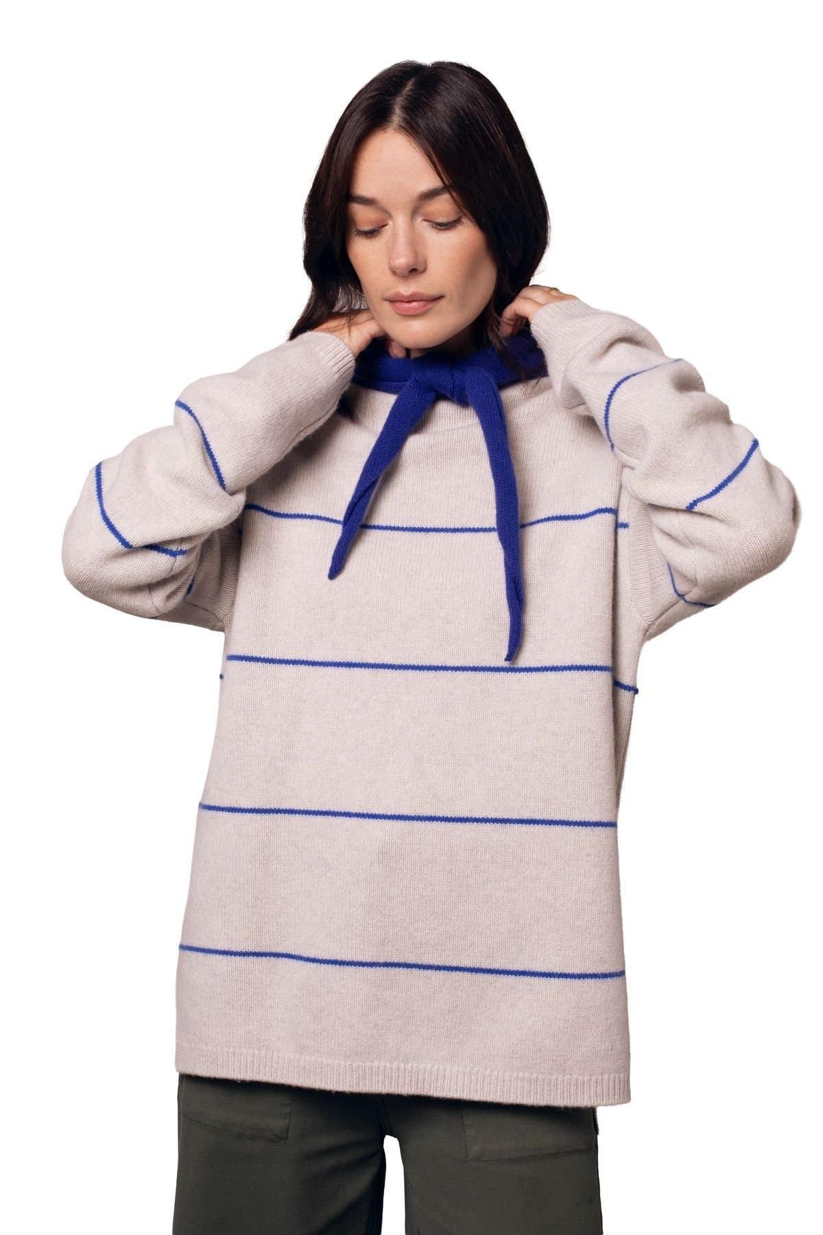 Celtic & Co Celtic & Co Women's Split Hem Slouch Funnel Neck Jumper