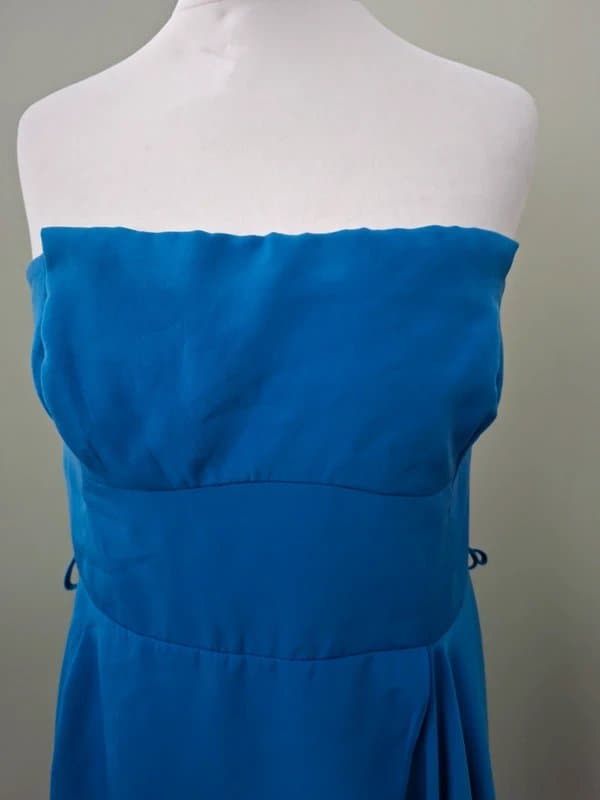 Karen Millen Karen Millen Blue Silky Floaty Dress Wrap look Size 12