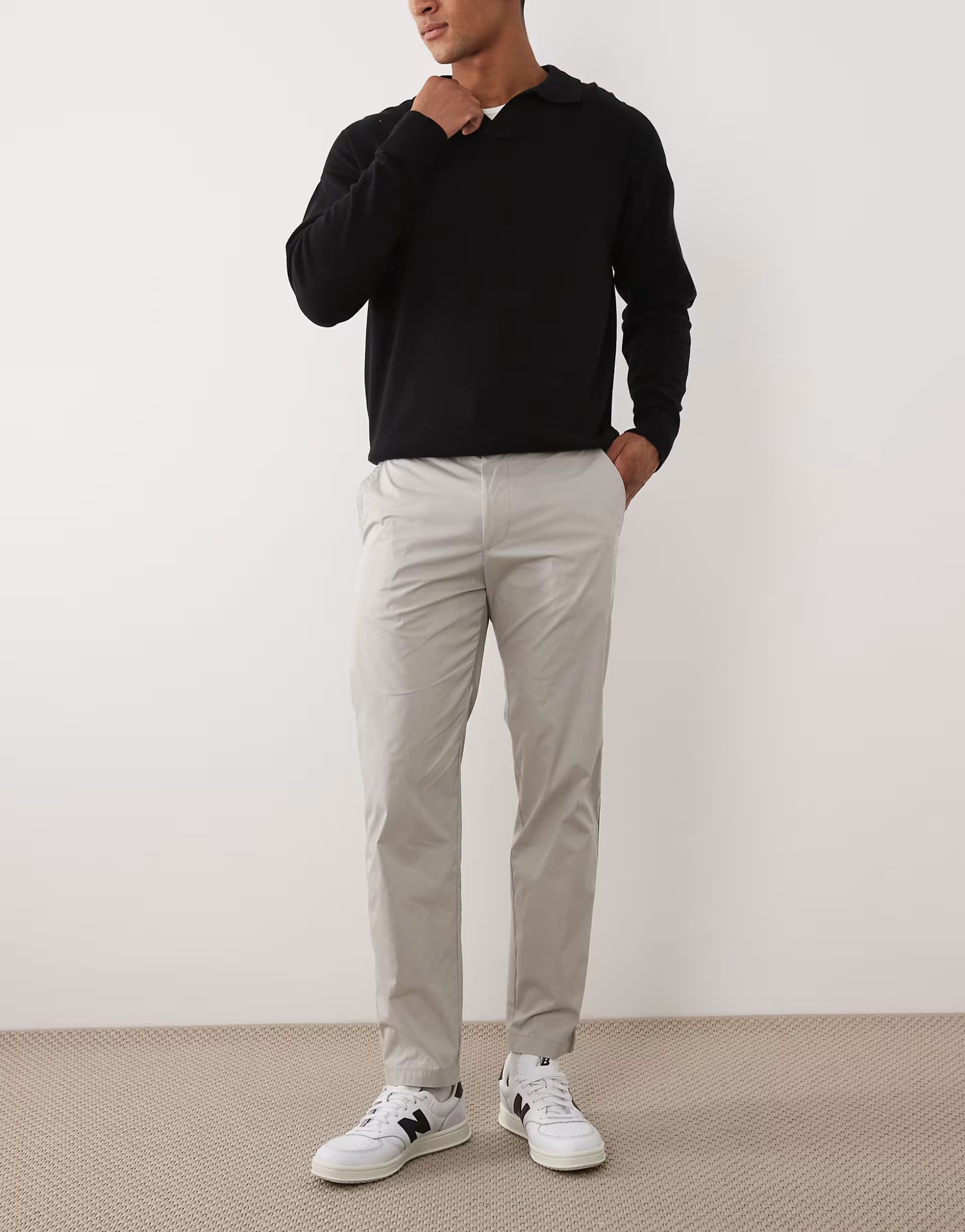 ASOS Hugo Boss Grey Tapered Chino Trousers by ASOS