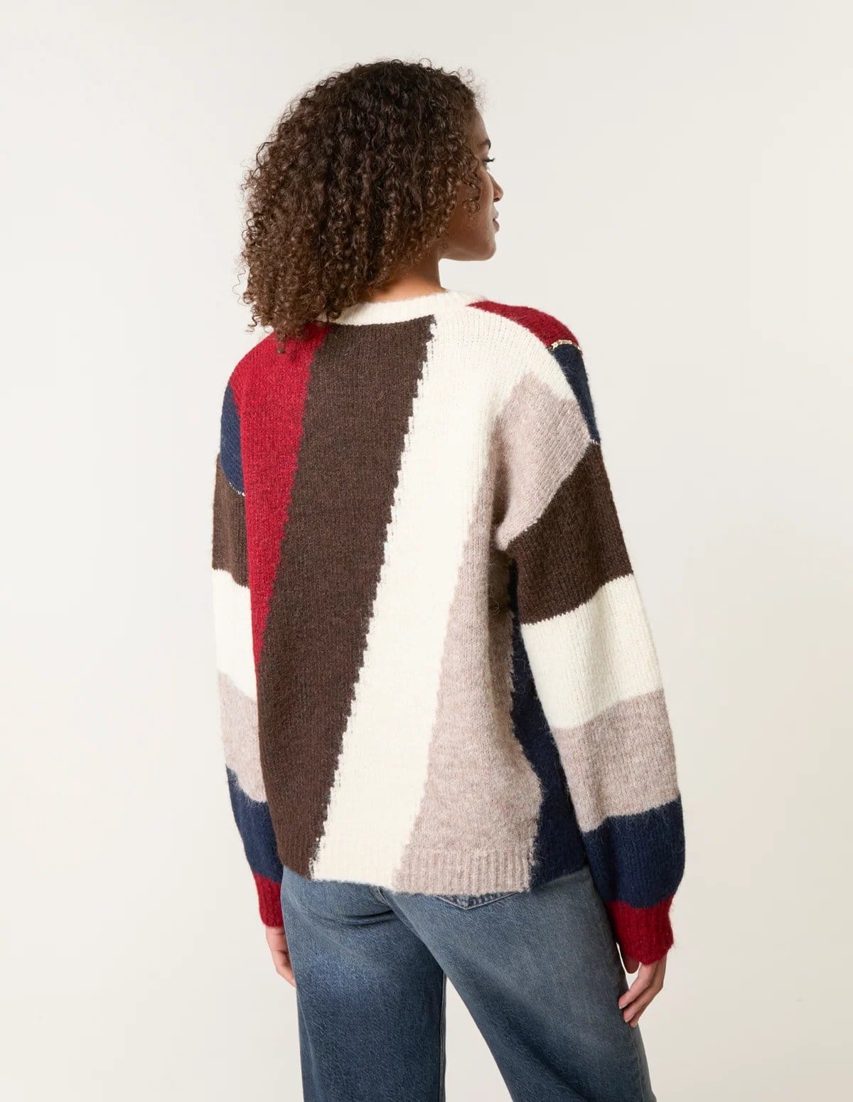 Blue Vanilla Stripe Sequin Detail Jumper - 4