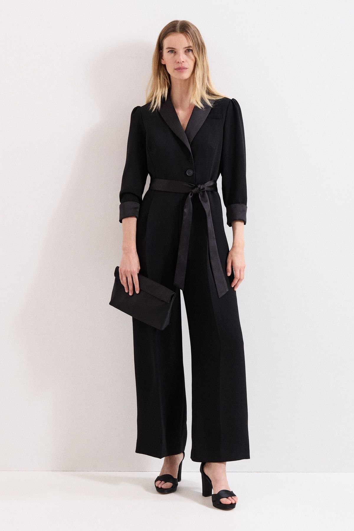 Phase Eight Phase Eight Women's Kylie Tux Jumpsuit in Black