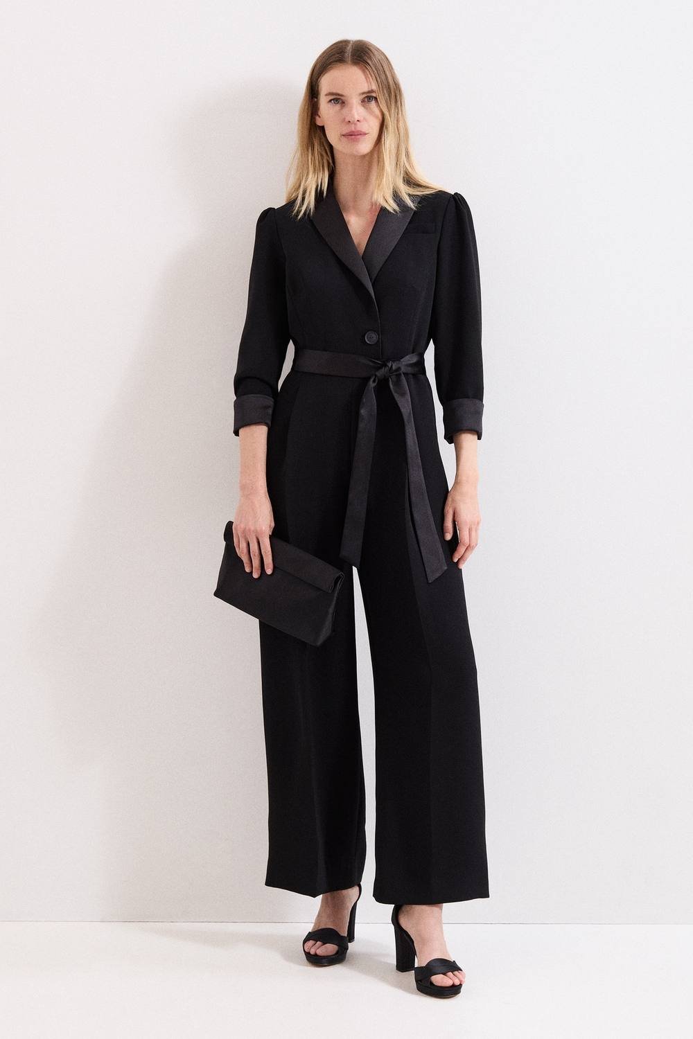 Phase Eight Phase Eight Women's Kylie Tux Jumpsuit in Black - 3