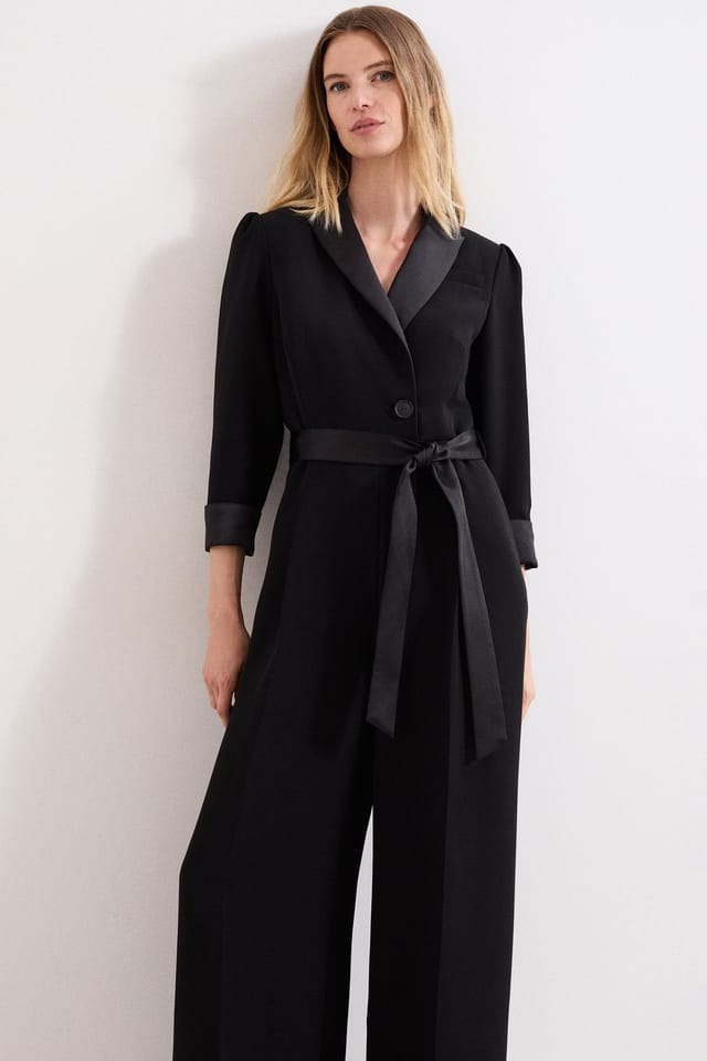 Phase Eight Phase Eight Women's Kylie Tux Jumpsuit in Black - 3