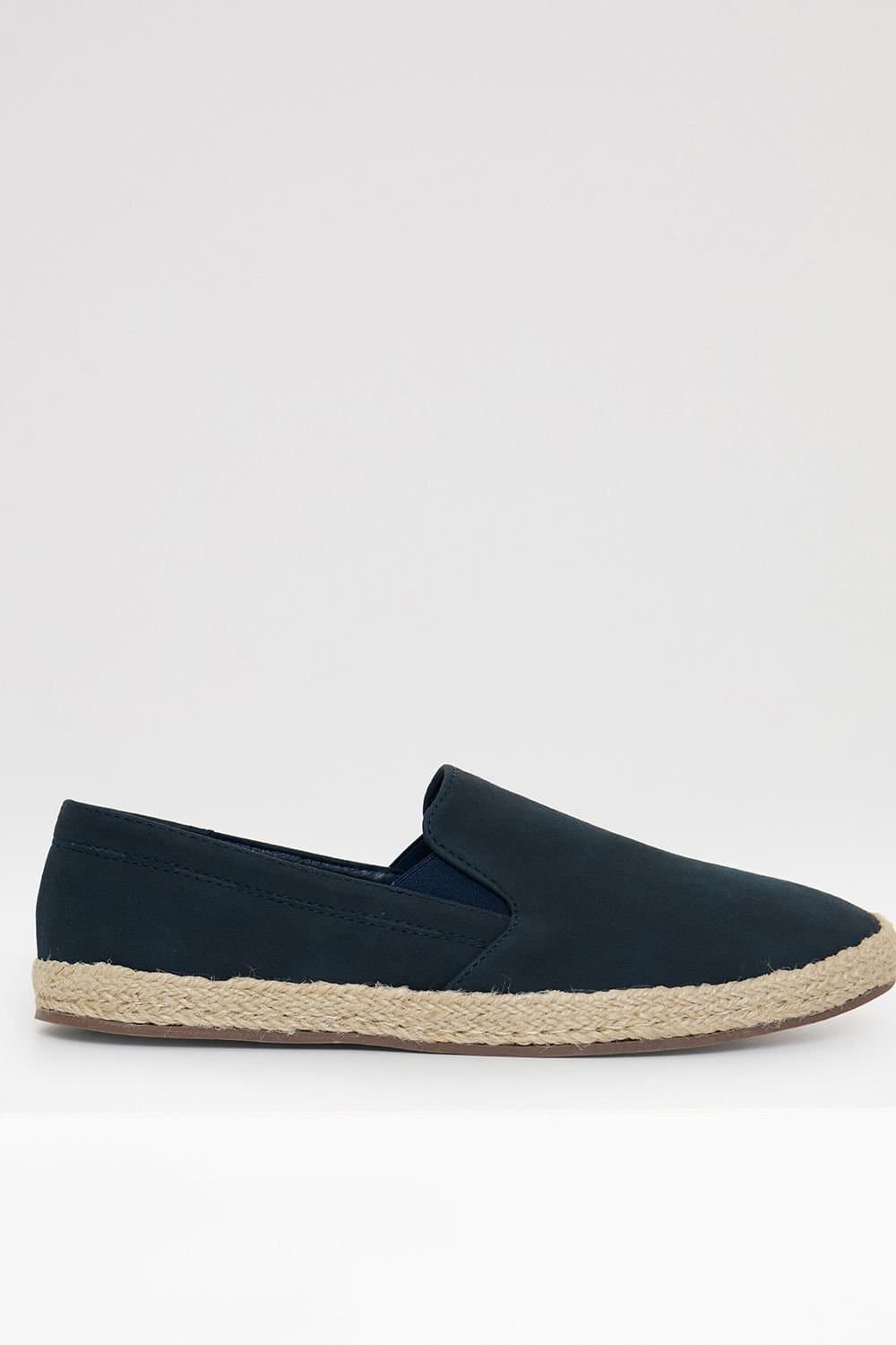 Threadbare Threadbare Men's Faux Suede Slip On Espadrilles in Navy