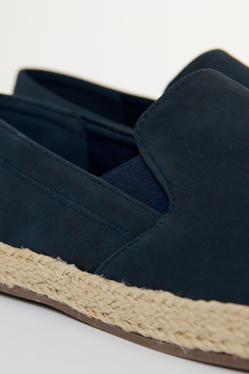 Threadbare Threadbare Men's Faux Suede Slip On Espadrilles in Navy - 4