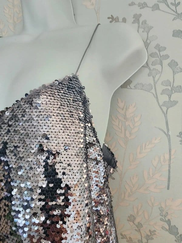 ASOS Silver Sequin Cami Top