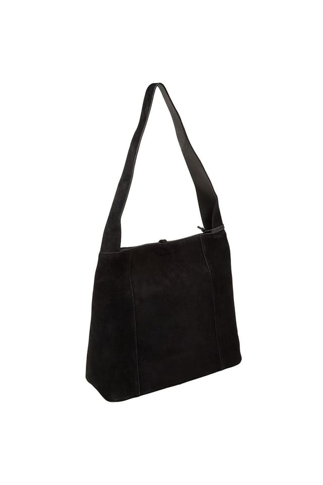 Cultured London Cultured London Women's 'Anitta' Suede Shoulder Bag in Black - 3
