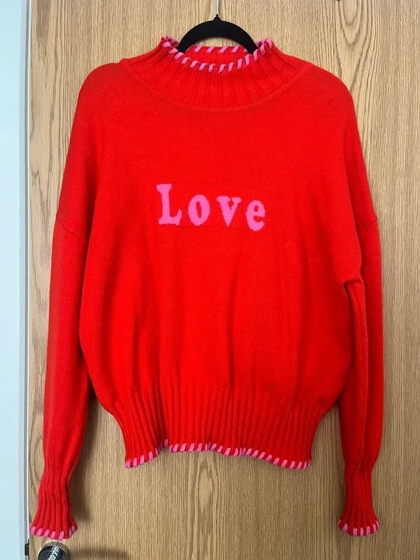 Never Fully Dressed Never fully dressed red jumper