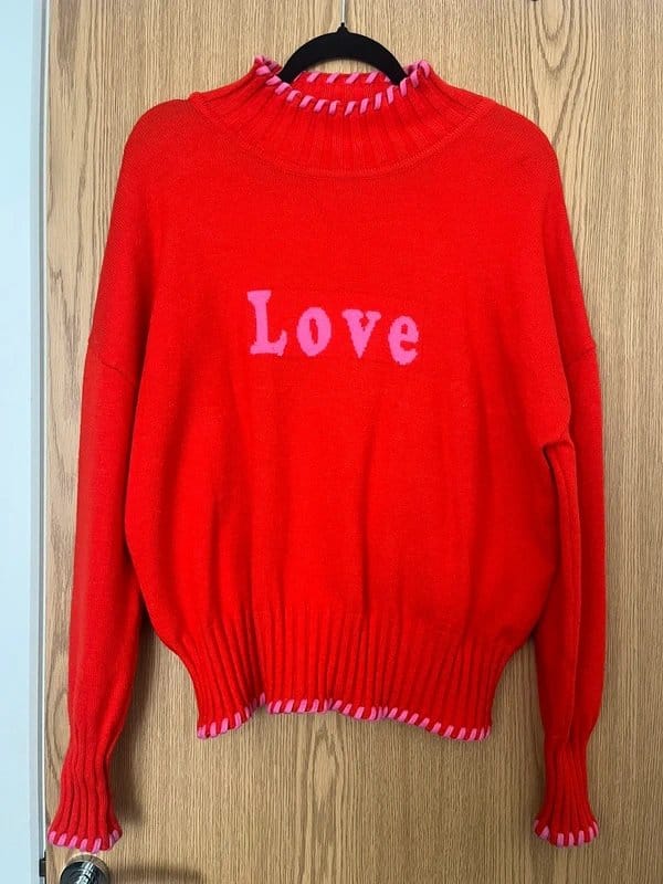 Never Fully Dressed Red Jumper