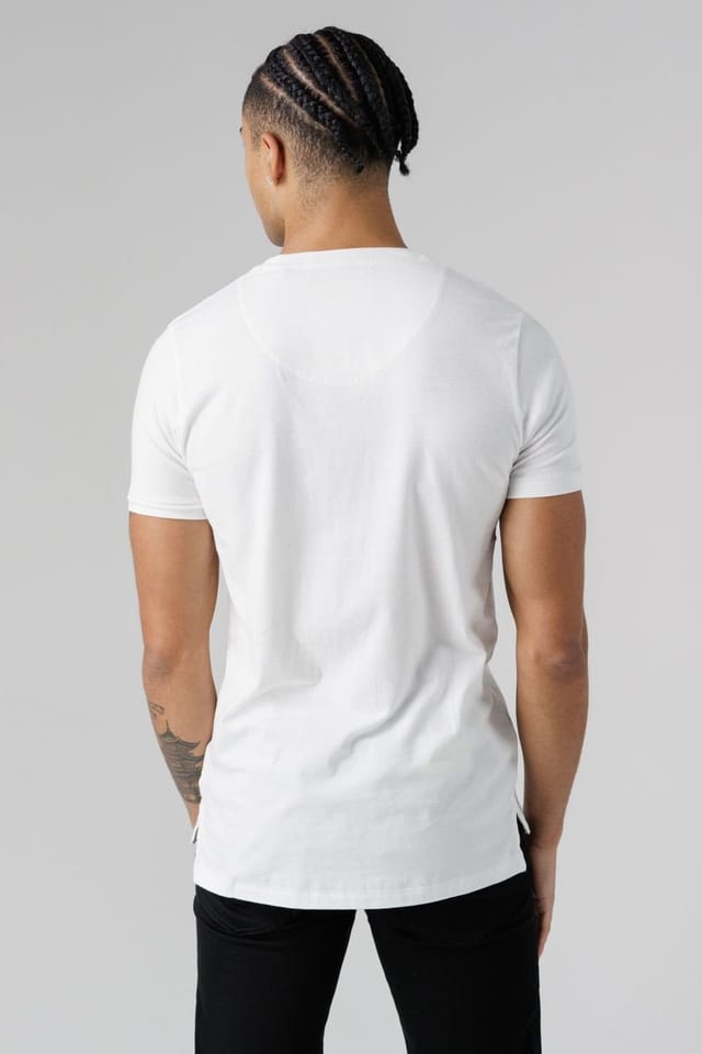 Monkee Genes Monkee Genes Men's Crew Neck Short Sleeve Graphic Print T-Shirt in White - 2