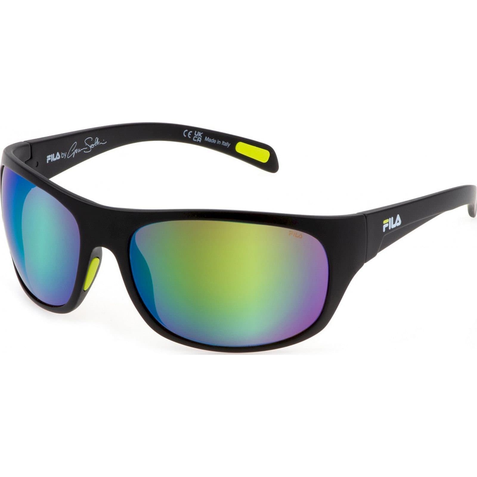 FILA FILA Men's SFI514-64U28V Square/Rectangle Sunglasses in Black