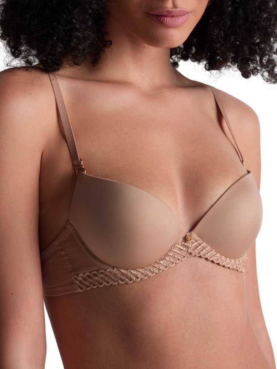 Aubade Aubade Women's Sheer Emotion Push-Up Bra in Nude - 2