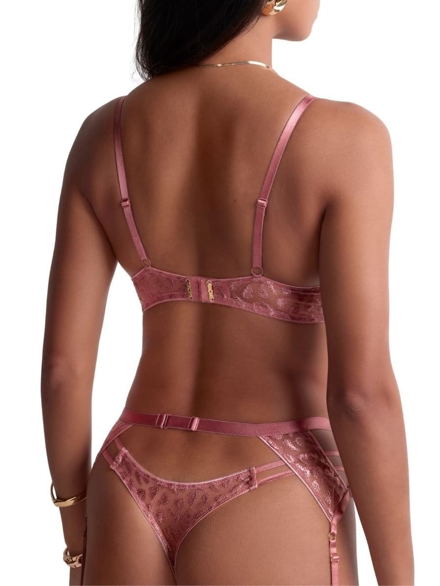 Aubade Aubade Women's Crazy In Love Triangle Plunge Bra in Pink - 4