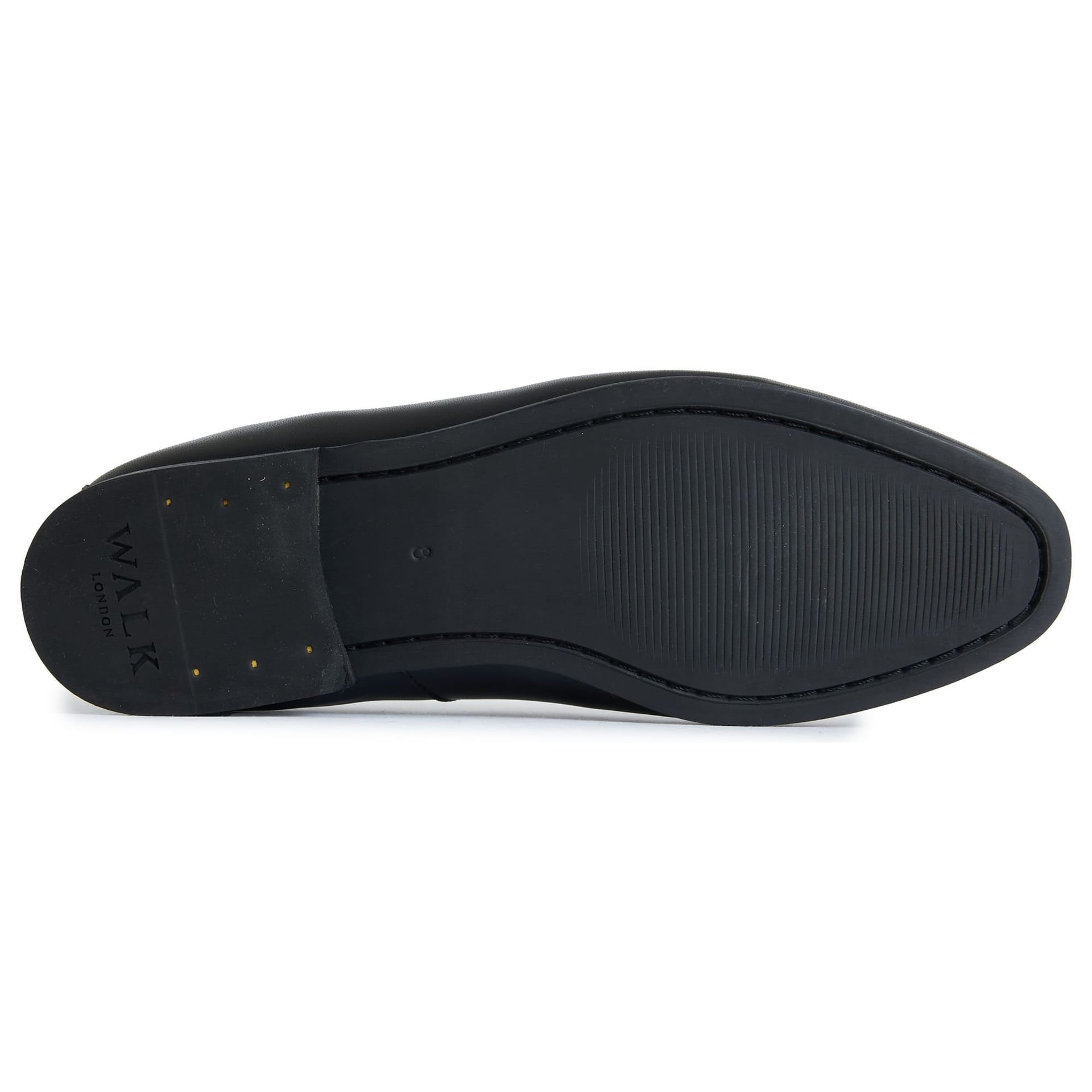 WALK LONDON Walk London Men's Trent Trim Shoes in Black - 4