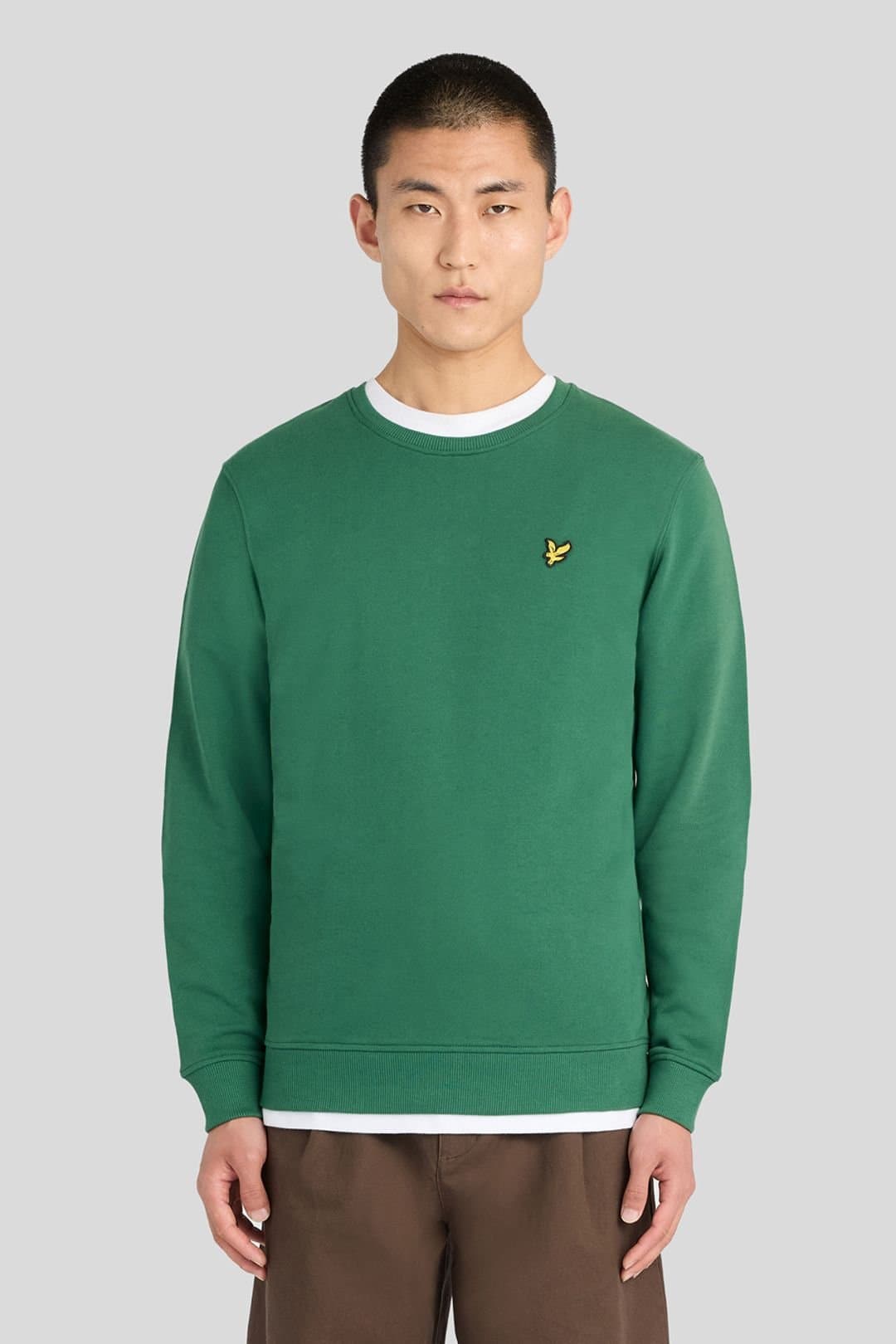 Lyle & Scott Lyle & Scott Men's Crew Neck Sweatshirt Clover Green