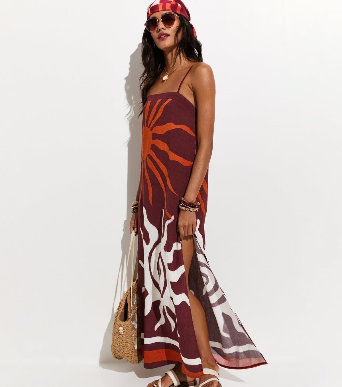 New Look Women's Brown Sun Maxi Dress New Look