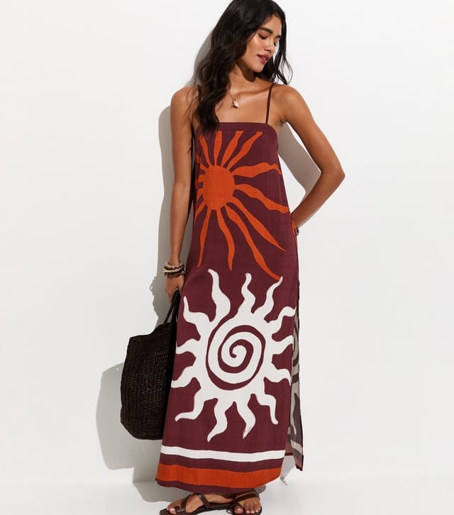 New Look Women's Brown Sun Maxi Dress New Look - 3