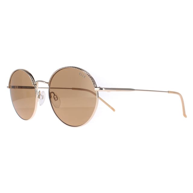 Elle ELLE Women's Round Gold Brown 14908 - 2