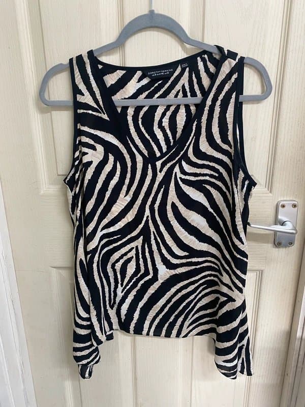Dorothy Perkins Dorothy Perkins Zebra Cami Top -Size 12-