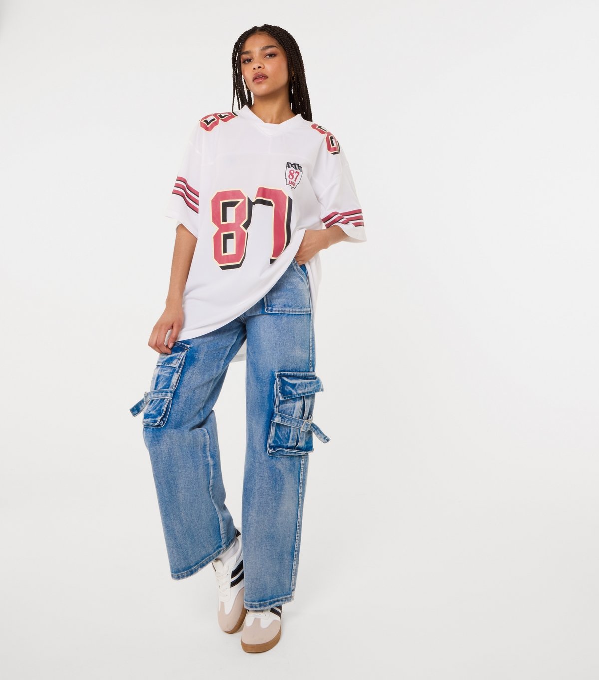 Pink Vanilla Women's White 87 Print Top Pink Vanilla New Look - 2