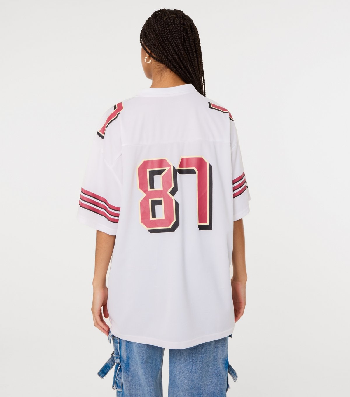 Pink Vanilla Women's White 87 Print Top Pink Vanilla New Look - 4