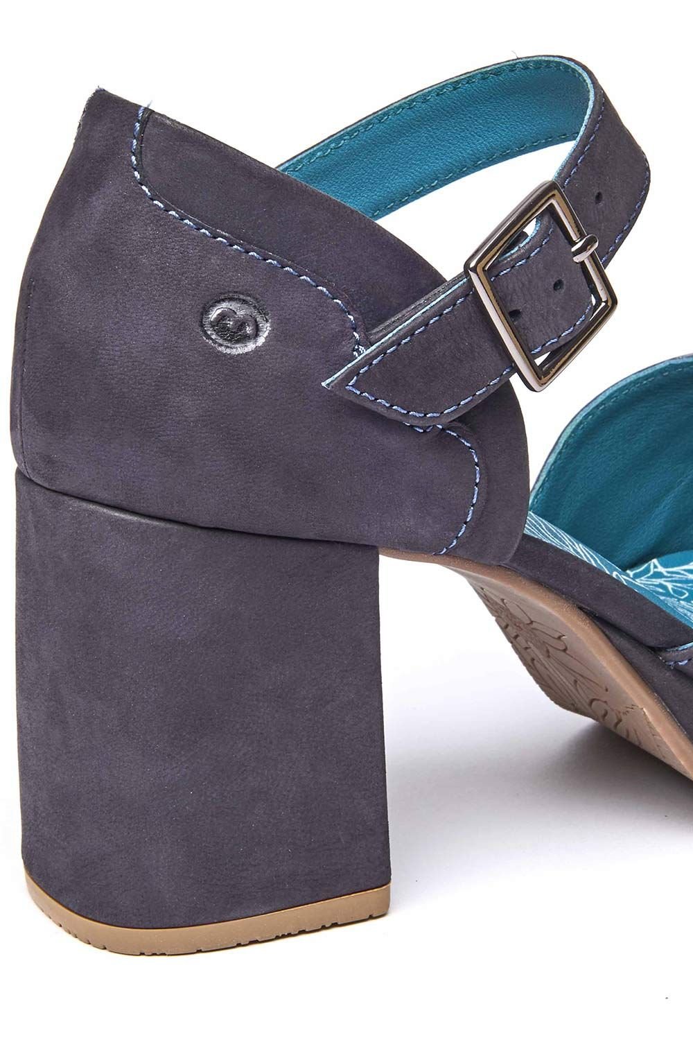 Moshulu Moshulu Women's 'Hazumi' Chunky Heeled Shoes in Navy - 4