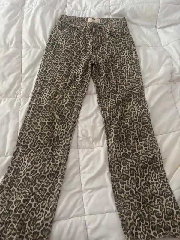 Bershka bershka leopard print jeans