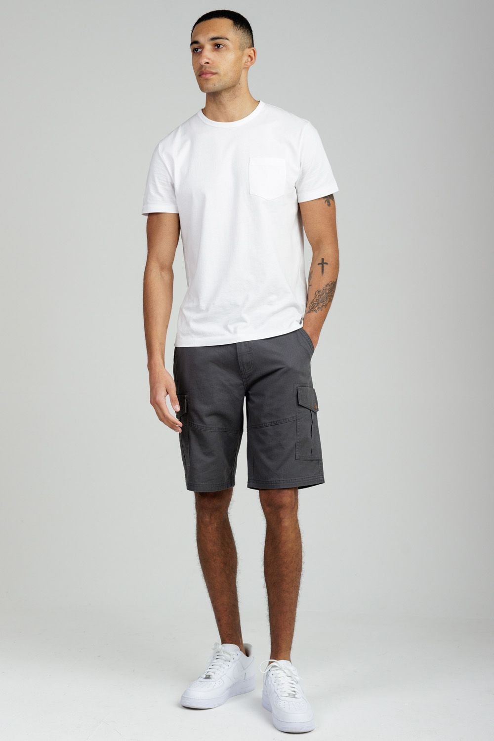 Tokyo Laundry Tokyo Laundry Men's Cotton Cargo Shorts in Grey - 2