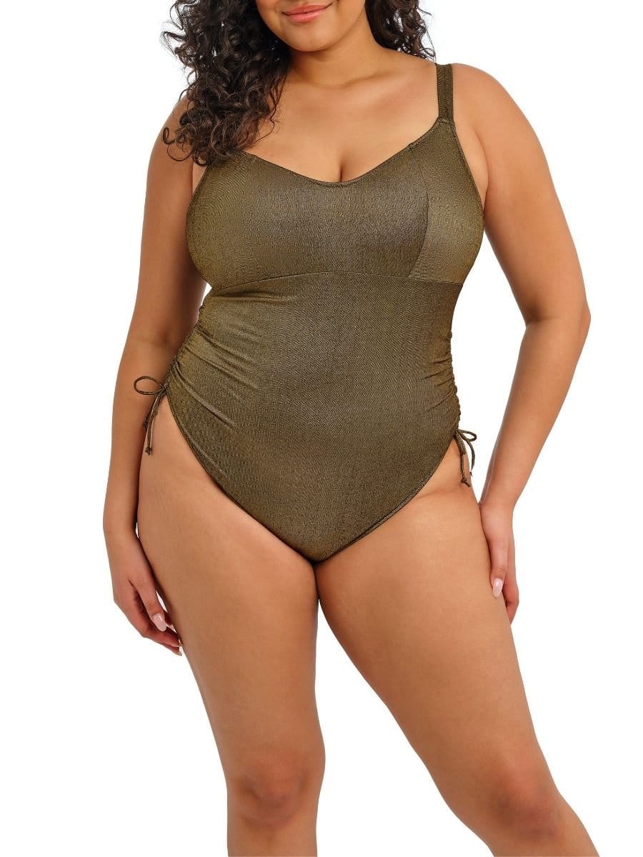 Elomi Elomi Women's Sunset Shimmer Non Wired Swimsuit in Brown - 4