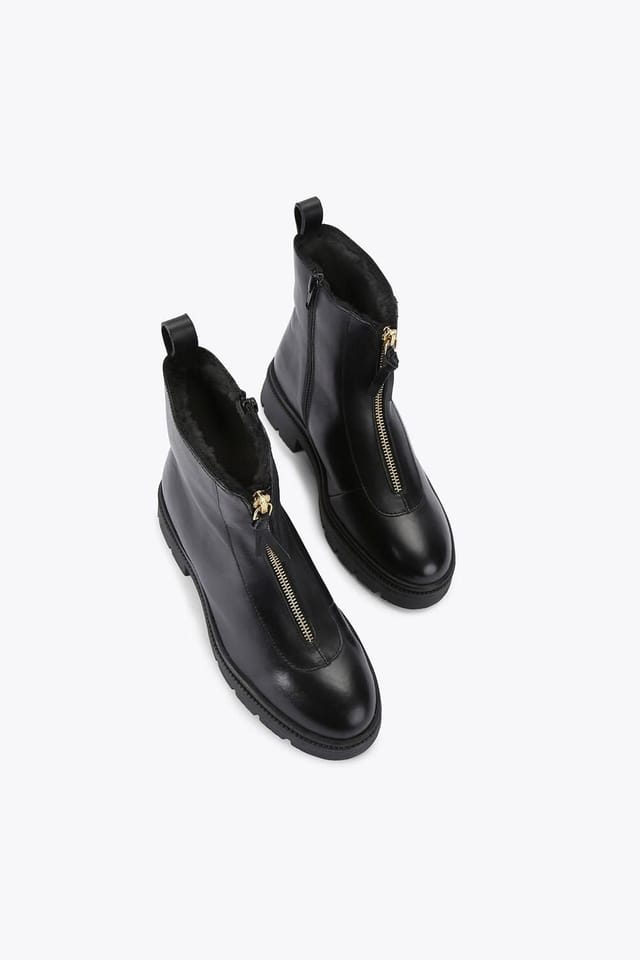 Carvela Carvela Women's 'Malfa Zip Ankle' Leather Boots in Black - 2