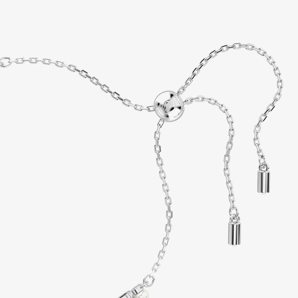 Swarovski Swarovski Women's Matrix Rhodium Plated Crystal Pearl Bracelet 5689633 in Silver - 3