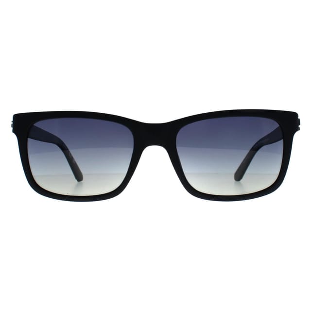 Guess Guess Men's Rectangle Matte Black Smoke Gradient Polarized GU00066 - 2
