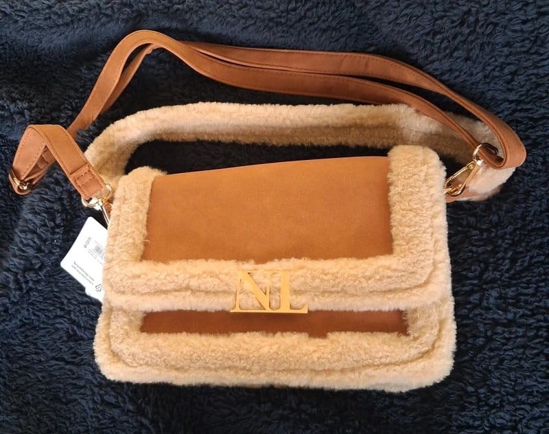 New Look Sheepskin Style Shoulder Bag - 1