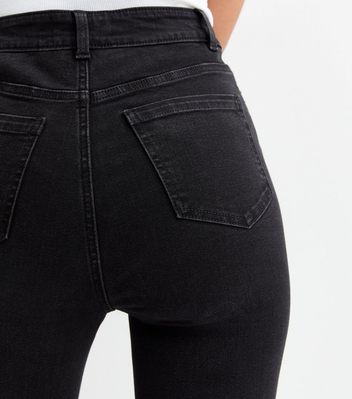 New Look Women's Tall Washed Black Waist Enhance Quinn Bootcut Jeans New Look - 4