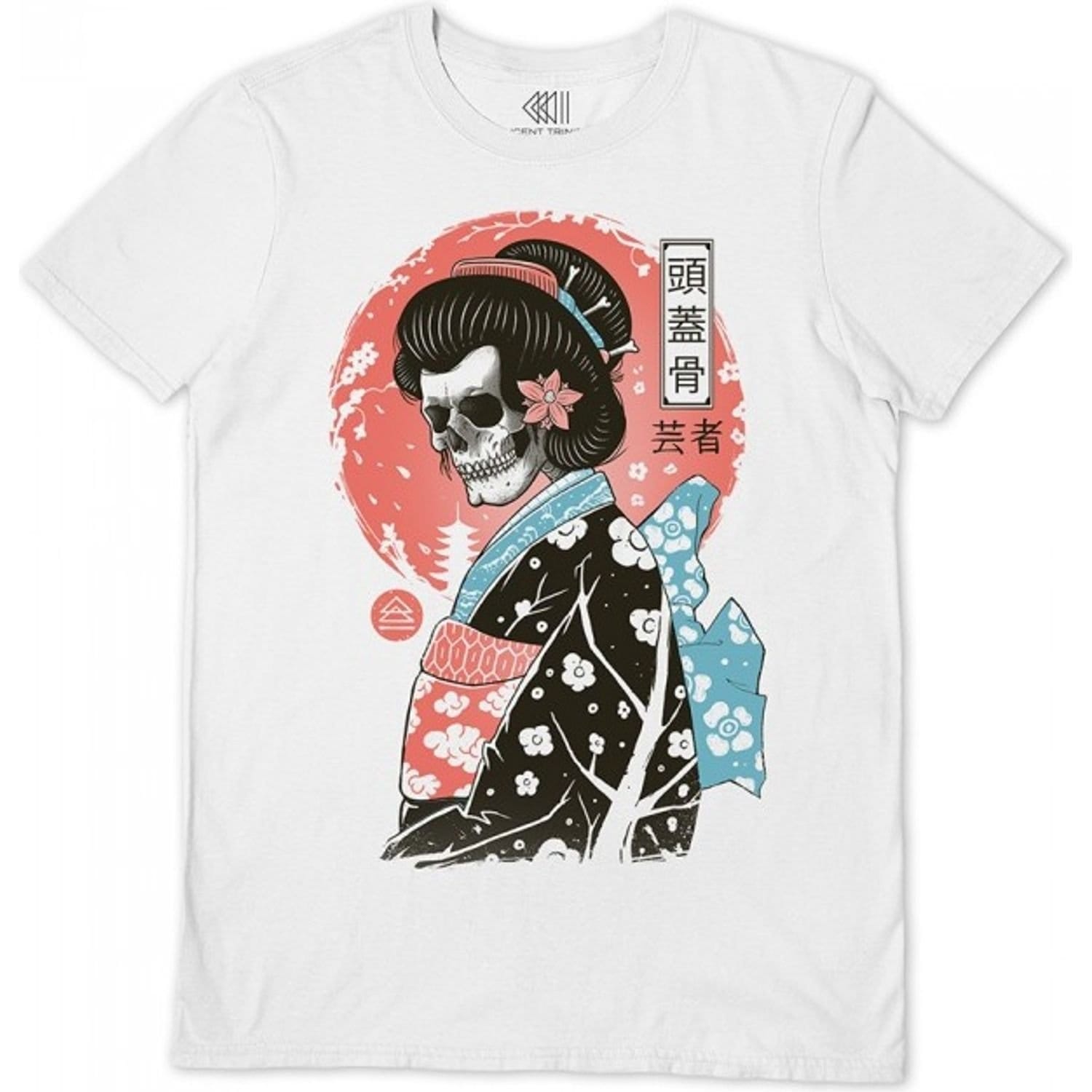 Vincent Trinidad Men's Yokai Geisha T-Shirt in White