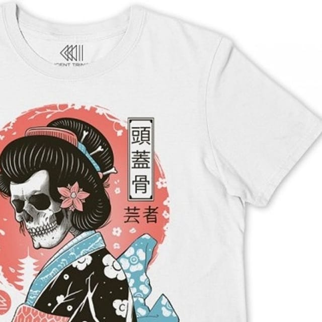 Vincent Trinidad Vincent Trinidad Men's Yokai Geisha T-Shirt in White - 2