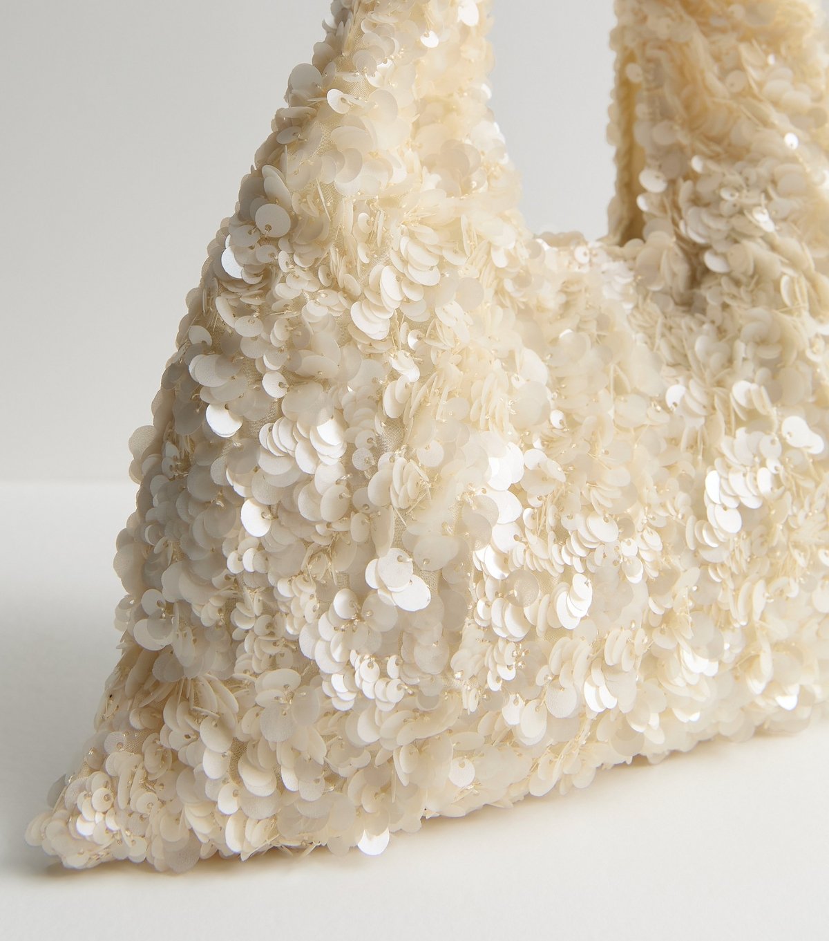 New Look Cream Sequinned Grab Bag New Look - 3