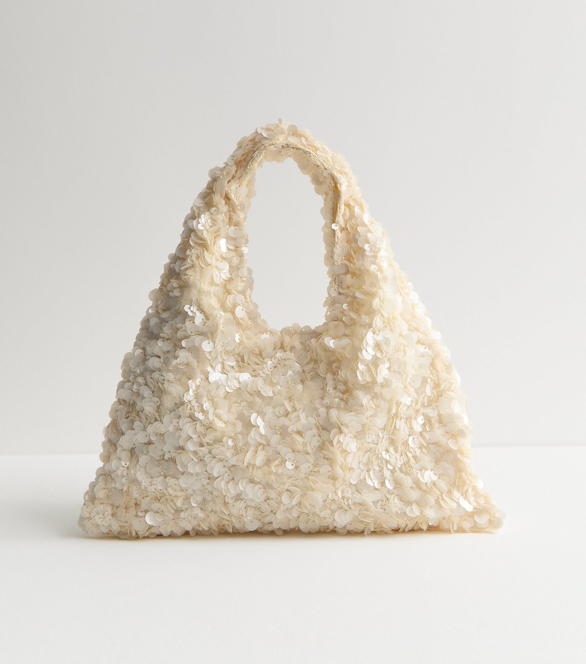 New Look Cream Sequinned Grab Bag New Look - 4