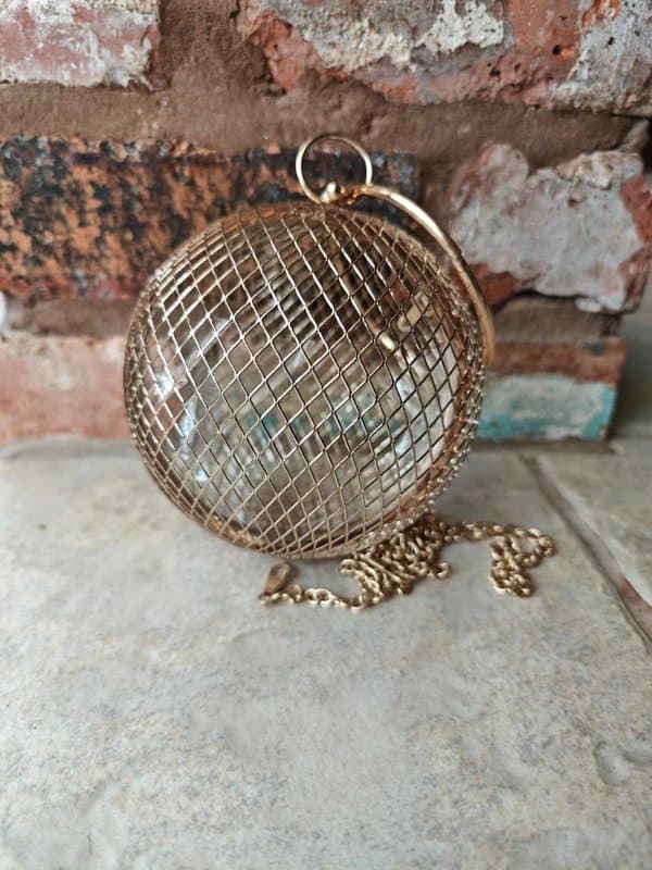 ASOS Sphere mesh metal bag