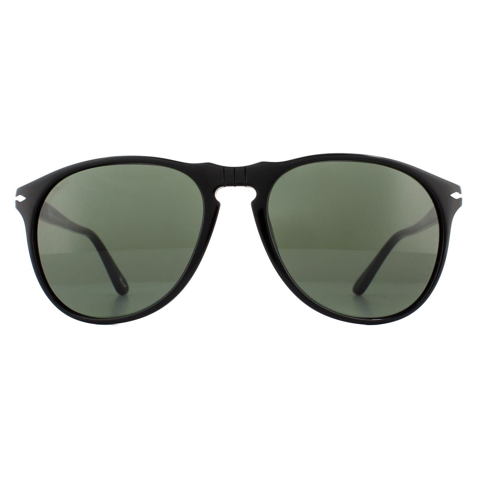 Persol Persol Men's Aviator Black Green Sunglasses