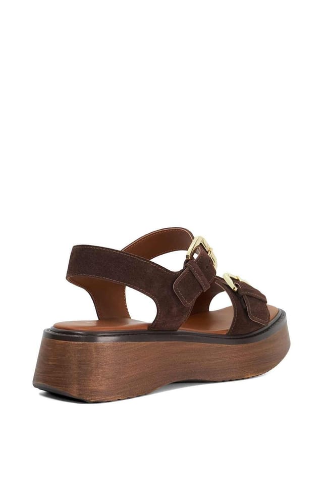 Dune London Dune London Women's 'Luno' Suede Sandals in Brown - 3