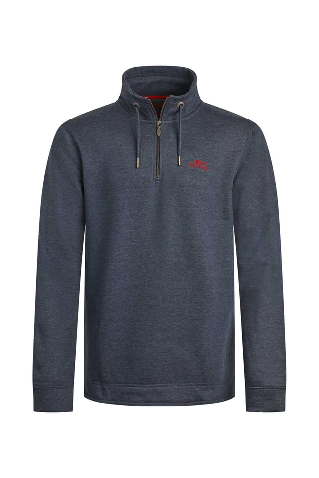 Weird Fish Weird Fish Men's Brampton 1/4 Zip Sweatshirt in Navy - 2
