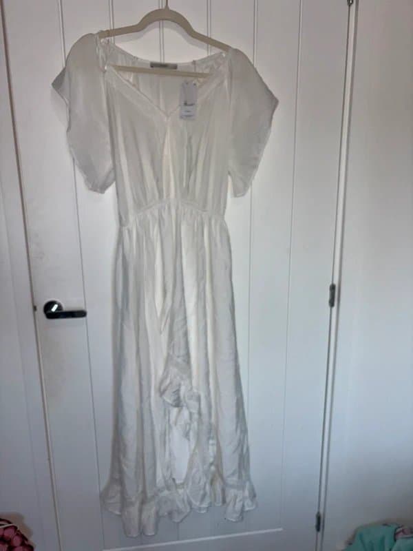 George George white summer dress size 12