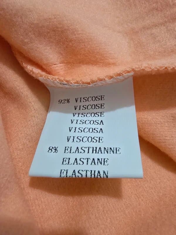 Mc Lorene MC Lorene orange turtleneck long sleeve top one size