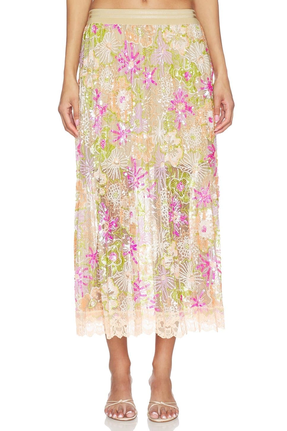 revolve Flori Culture Pleated Skirt