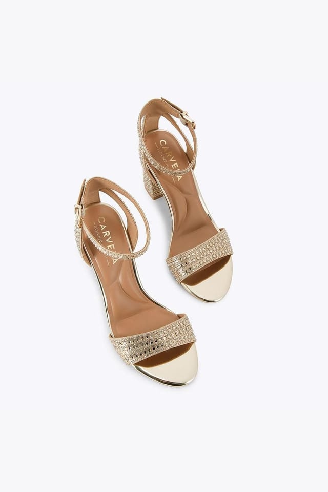 Carvela Carvela Women's 'Kianni' Fabric Heels in Gold - 2